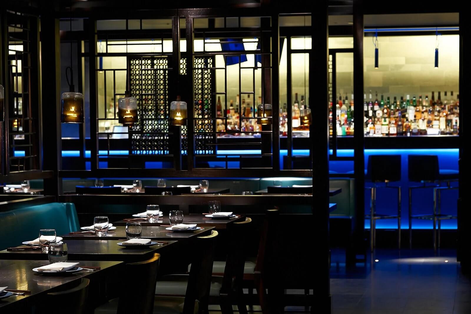 Interior of Hakkasan Mayfair on Bruton Street